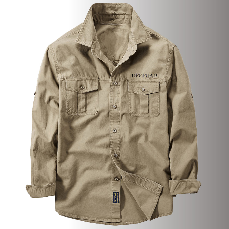 Tactical Military Shirt Cargo - Chemises tactiques militaires multi-poches pour hommes,