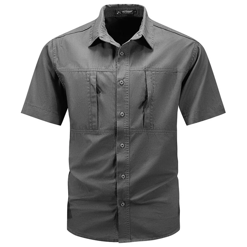 Tactical Military Shirt Cargo - Chemise tactique à manches courtes pour