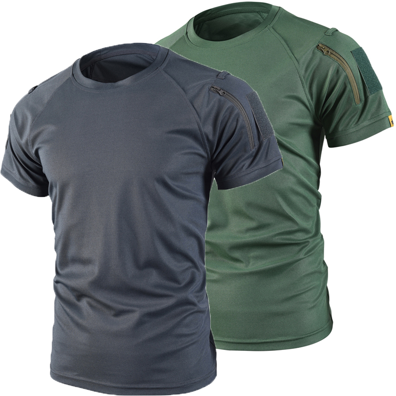 Tactical Military Shirt Cargo - T-shirt de sport militaire d'été pour
