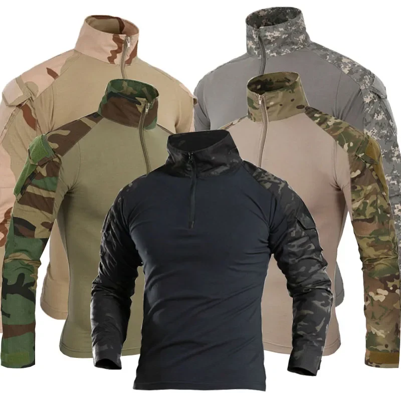 Tactical Military Shirt Cargo - Chemises de Combat camouflage Cargo Sport