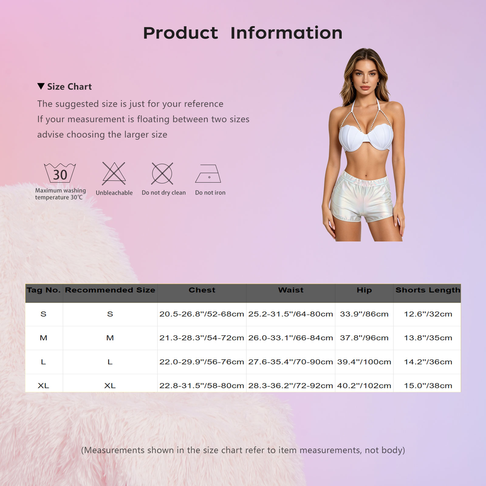 Shorts - Ensemble tankini métallisé brillant pour femme,