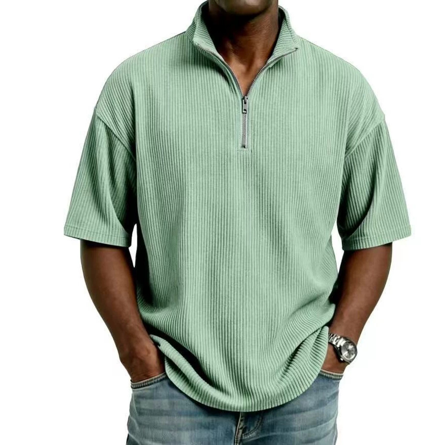 Chemise d'été en velours côtel - Corduroy Button Up Shirt Men avis et prix