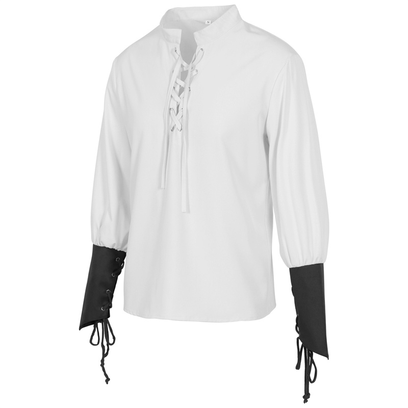 Chemise médiévale de pirate po - Medieval Gothic Lace Up Pirate Shirt avis et prix
