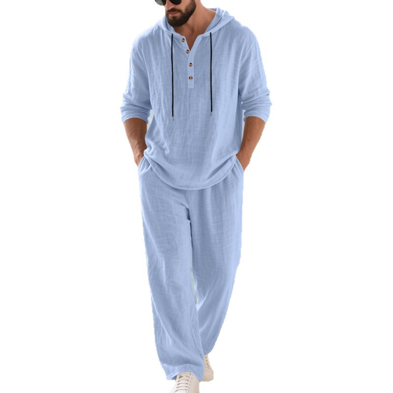 Ensemble décontracté homme en  - Mens Linen Shirt Long Sleeve avis et prix