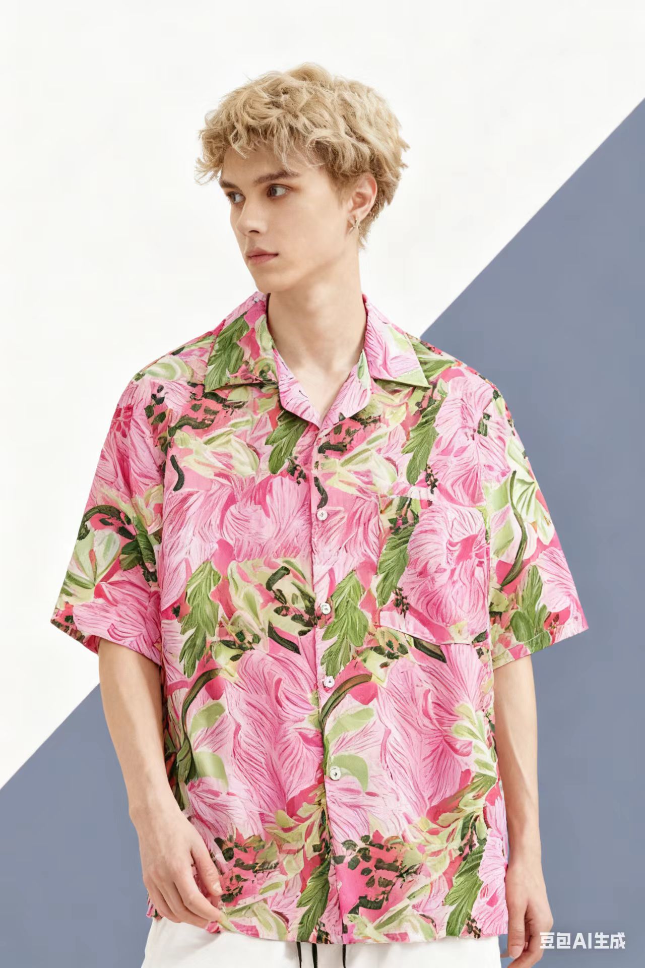 Vintage plage Blusas Vocation  - Vintage Hawaiian Floral Shirt avis et prix