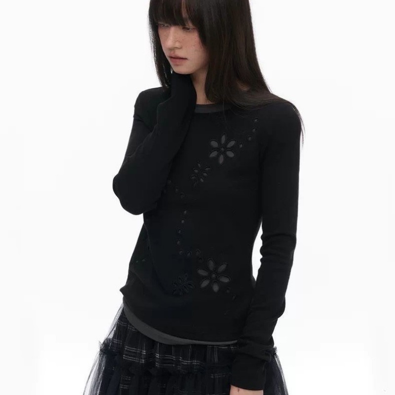 T-shirt Y2K pour femme, col ro - T-Shirts avis et prix