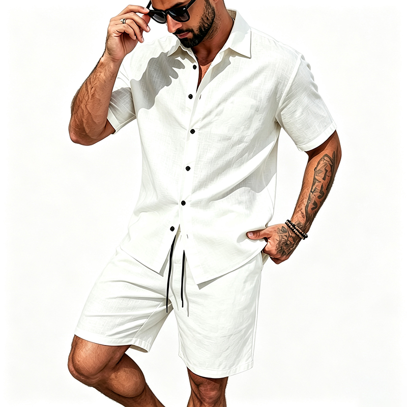 Ensemble décontracté pour homm - Mens Linen Shirt Long Sleeve avis et prix