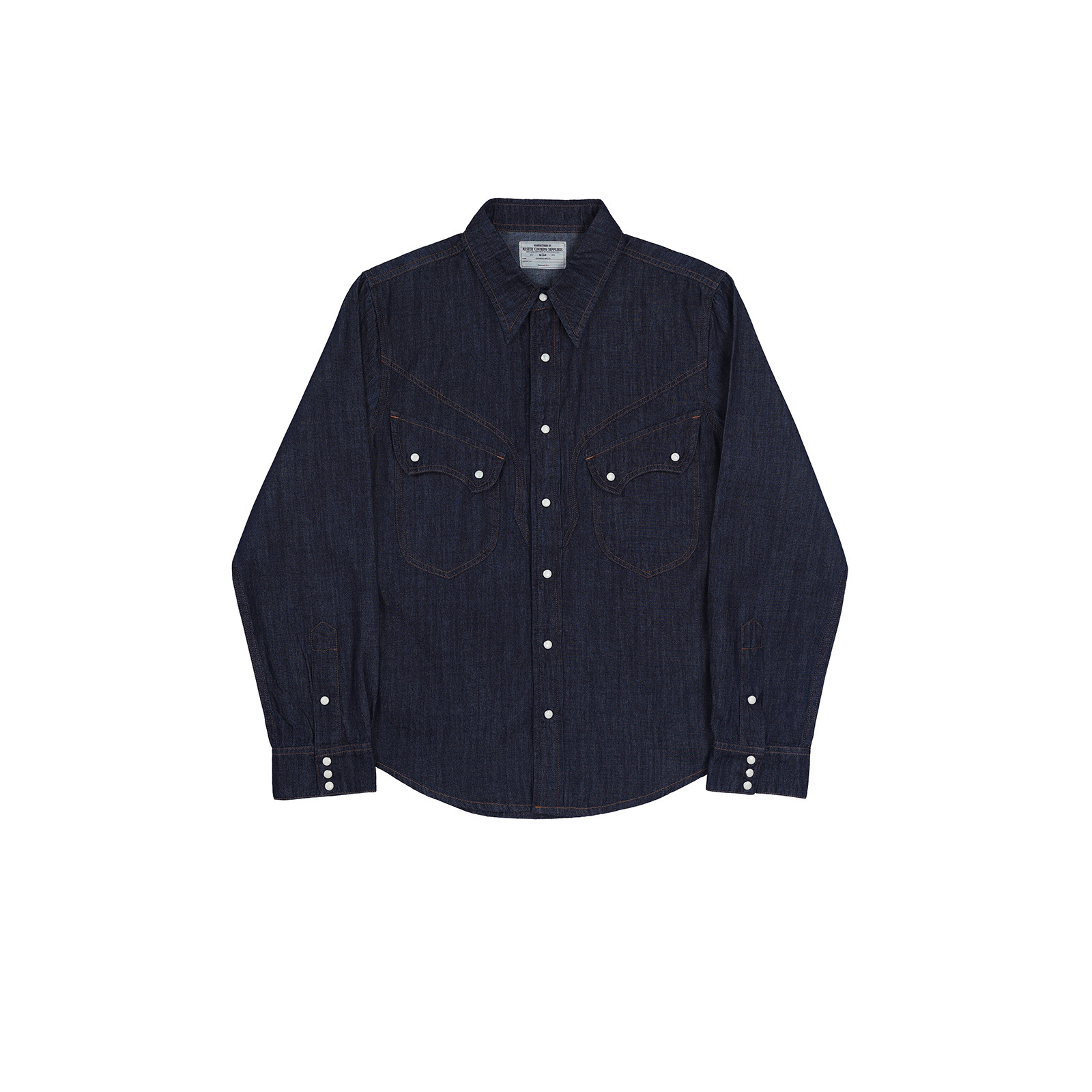 Chemise Western en jean délavé - Mens Western Denim Pearl Snap Shirt avis et prix