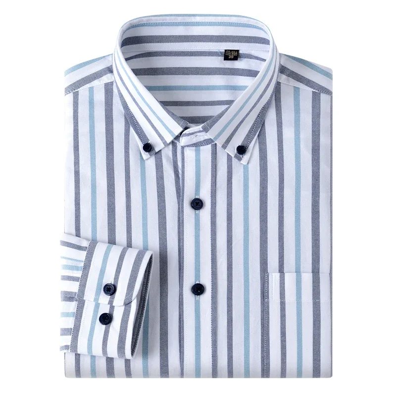 Chemise à manches longues pour - Oxford Cotton Casual Shirt Business avis et prix