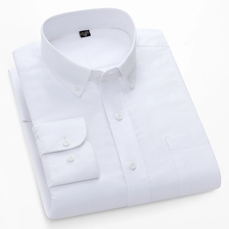 Chemises oxford à manches long - Oxford Cotton Casual Shirt Business avis et prix