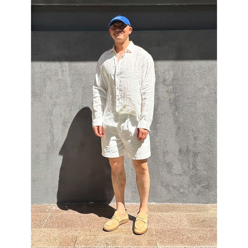 Ensemble chemise et short de s - Mens Linen Shirt Long Sleeve avis et prix