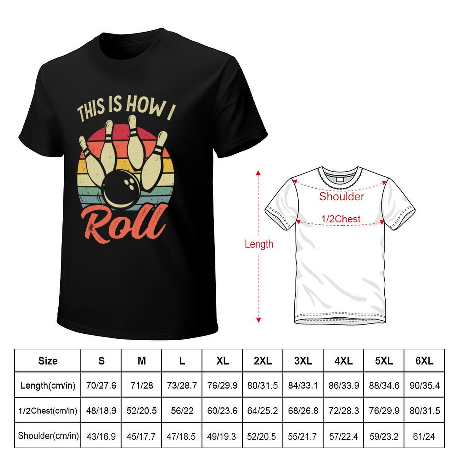 This Is How I Roll Retro Bowli - Short Sleeve Bowling Shirt Retro avis et prix