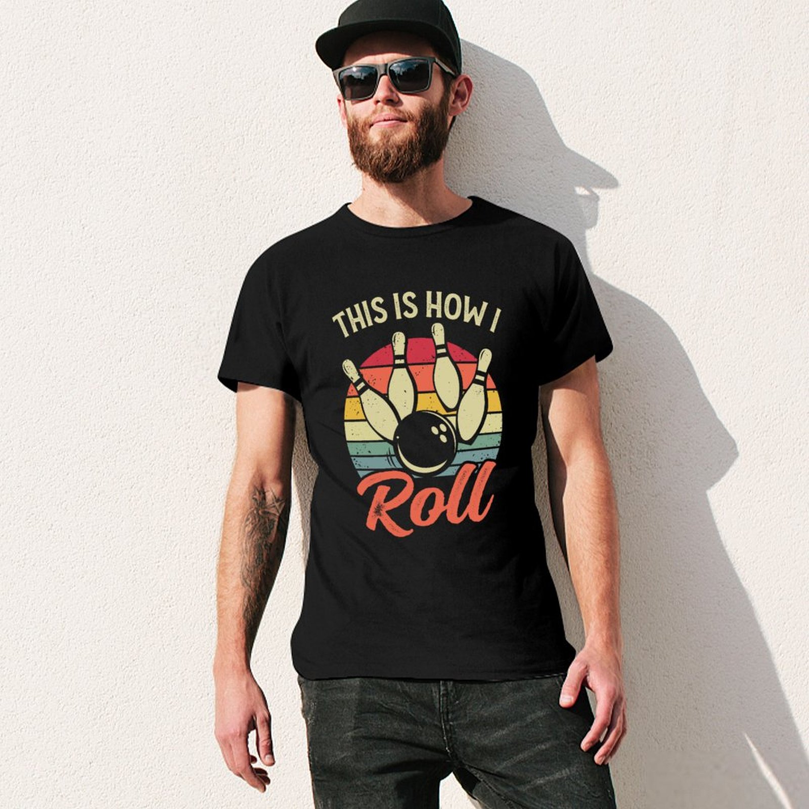 This Is How I Roll Retro Bowli - Short Sleeve Bowling Shirt Retro avis et prix