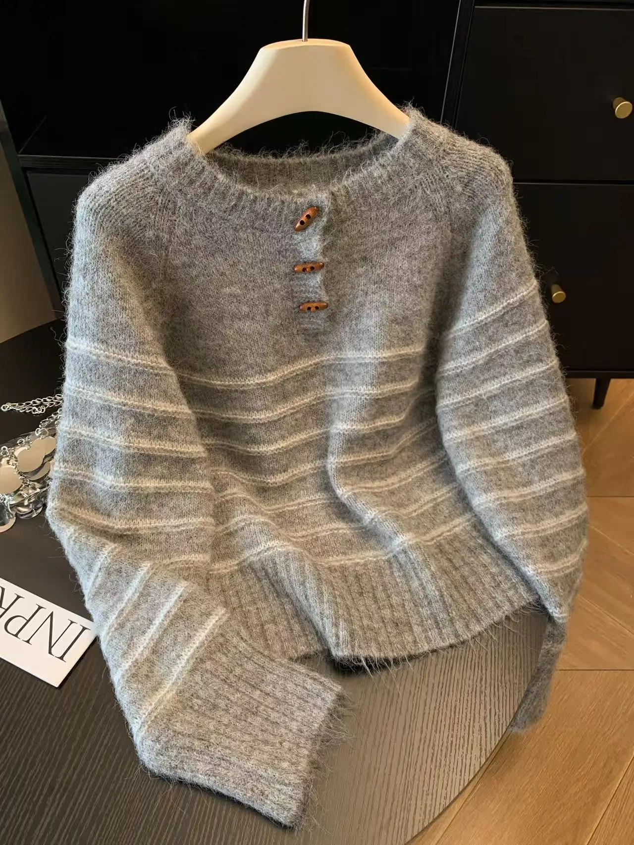 Pull en cachemire et laine ray - Shirts avis et prix