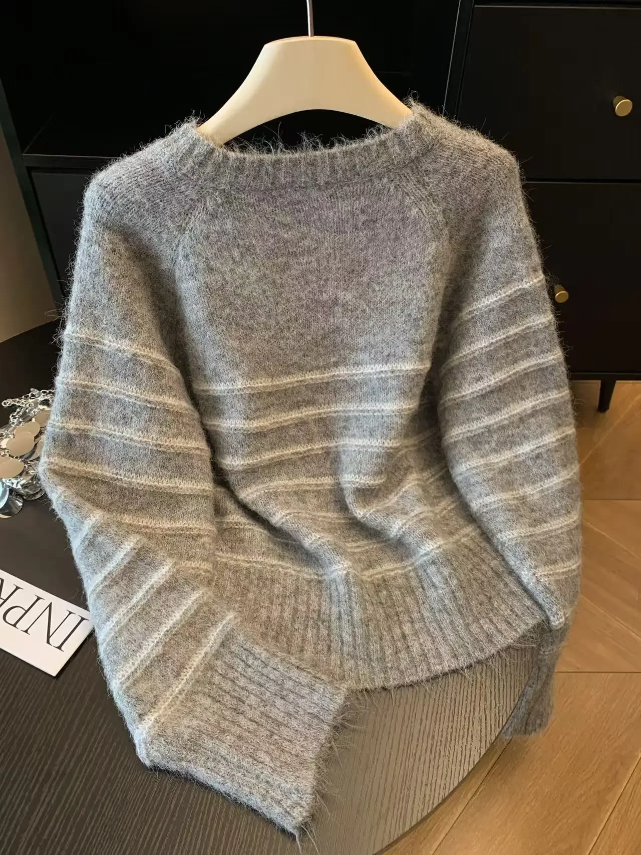 Pull en cachemire et laine ray - Shirts avis et prix