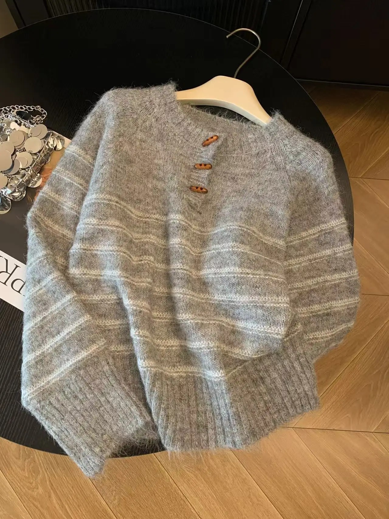 Pull en cachemire et laine ray - Shirts avis et prix