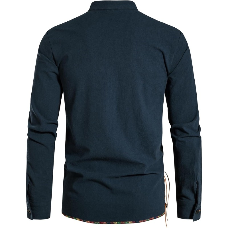 Chemise de pirate pour hommes  - Medieval Gothic Lace Up Pirate Shirt avis et prix