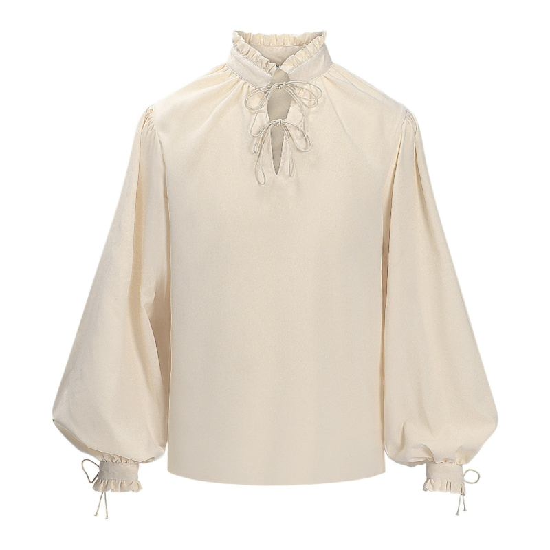 Chemise de pirate médiévale Re - Medieval Gothic Lace Up Pirate Shirt avis et prix