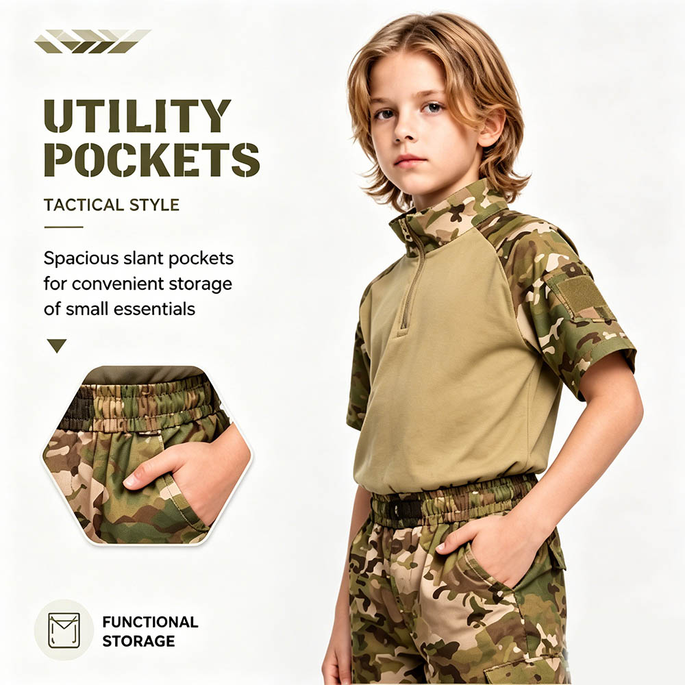 Combinaison tactique de camouf - Tactical Military Shirt Cargo avis et prix