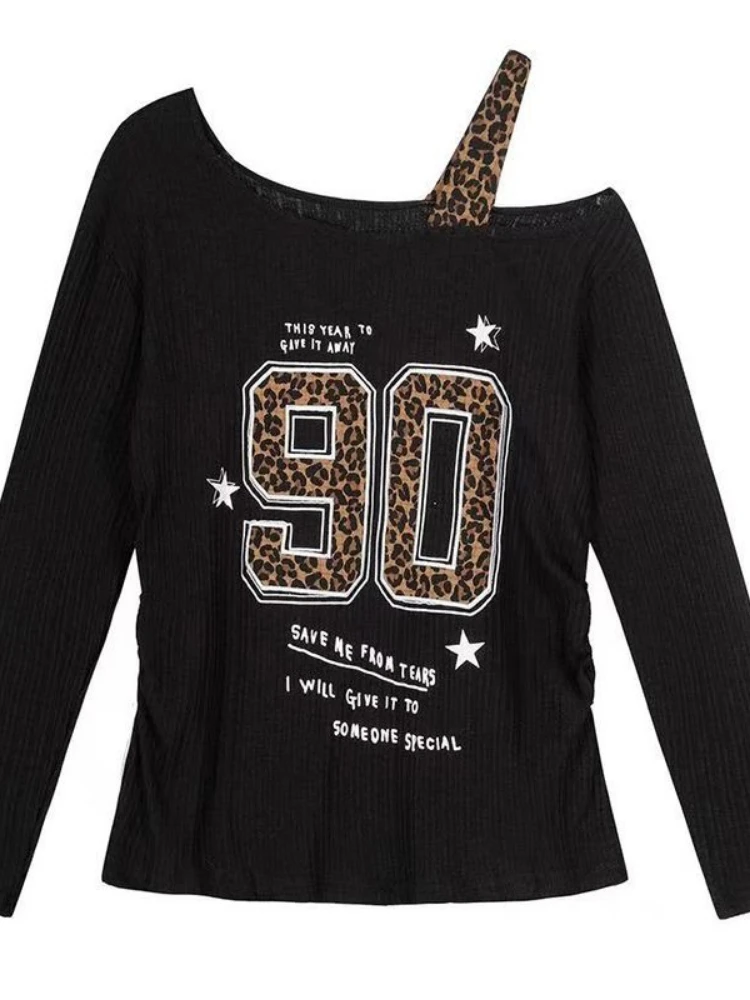 T-shirt Y2K patchwork imprimé  - T-Shirts avis et prix