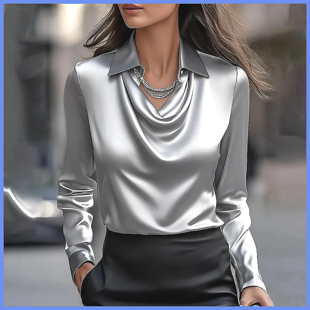 Chemisier Vintage en Satin pou - Shirts avis et prix