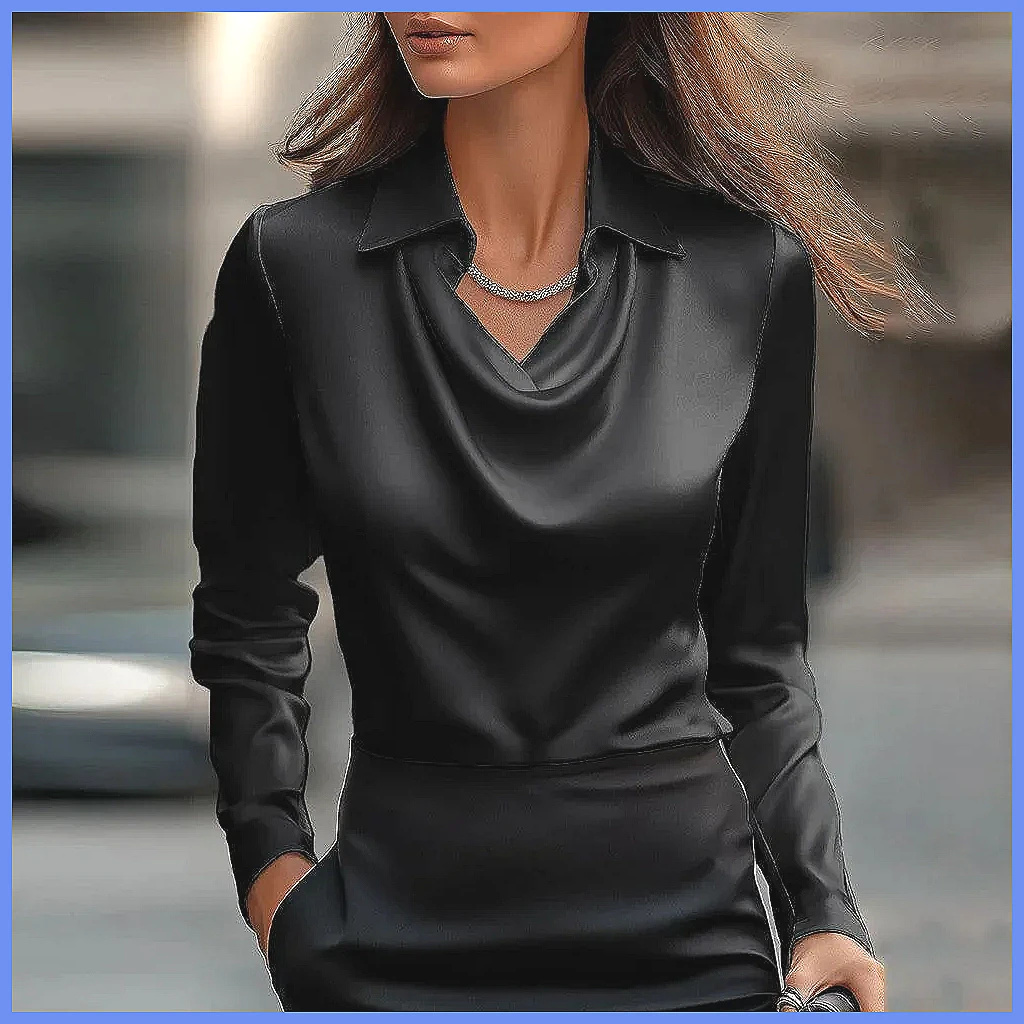 Chemisier Vintage en Satin pou - Shirts avis et prix