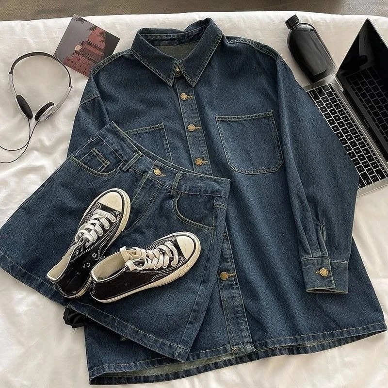 Ensemble jupe en jean Y2K : ve - Jackets avis et prix