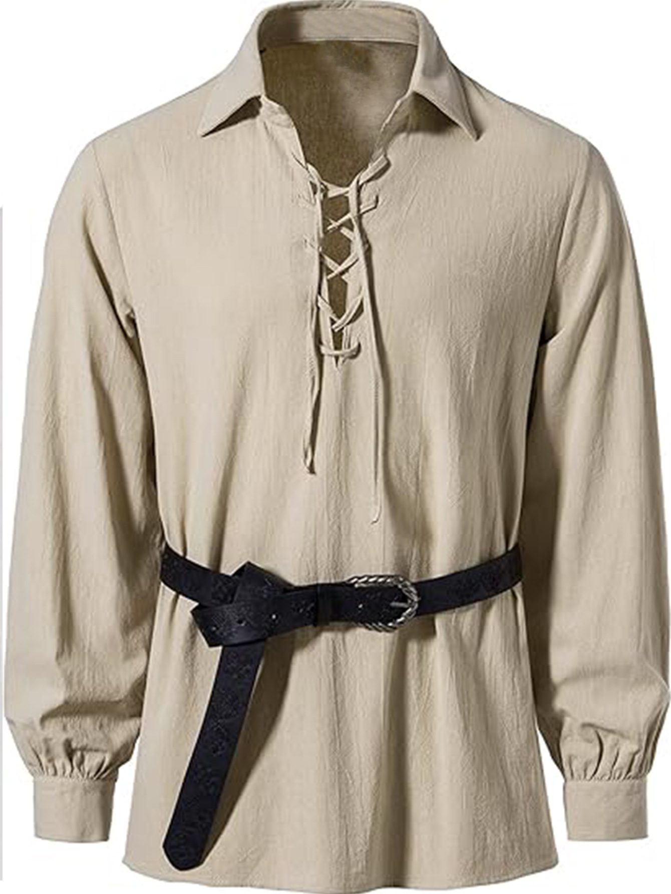 Tunique à lacets pour homme, s - Medieval Gothic Lace Up Pirate Shirt avis et prix