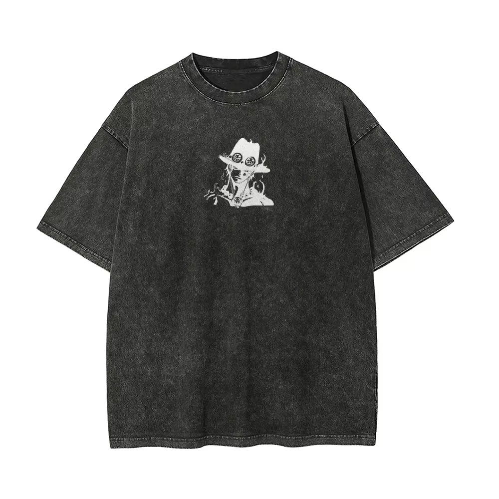 T-shirt Ace pour homme, One Pi - Acid Wash Vintage Graphic T Shirt avis et prix
