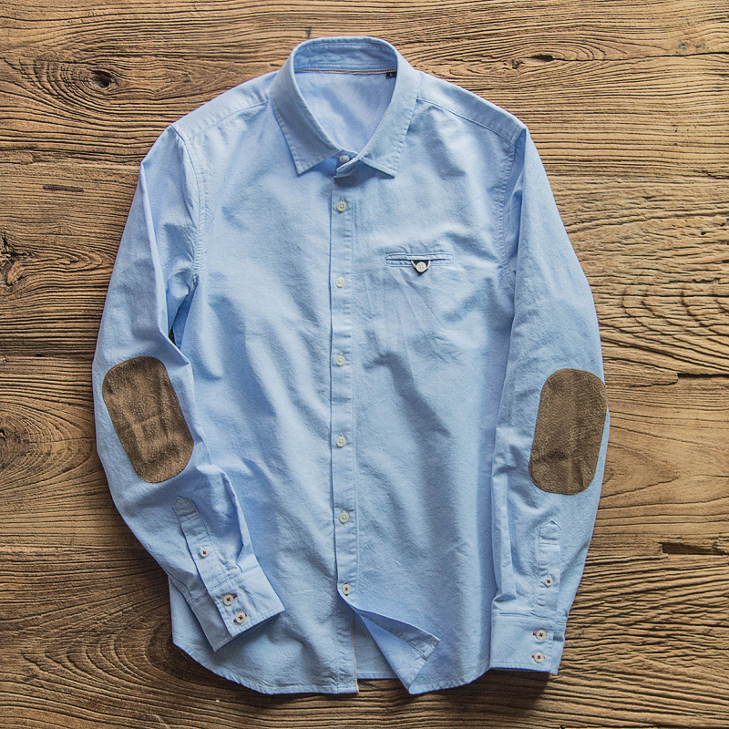 Chemise Oxford rétro à manches - Oxford Cotton Casual Shirt Business avis et prix