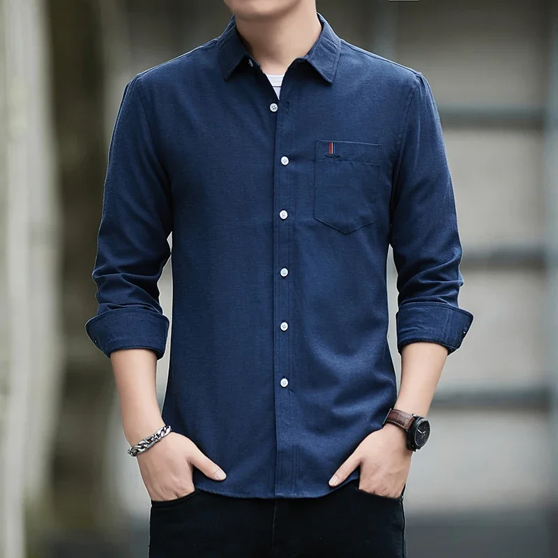Veste de sport à manches longu - Mens Linen Shirt Long Sleeve avis et prix