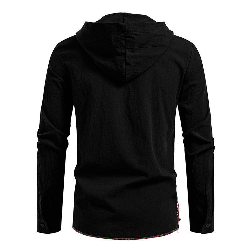 T-shirt à capuche à manches lo - Medieval Gothic Lace Up Pirate Shirt avis et prix