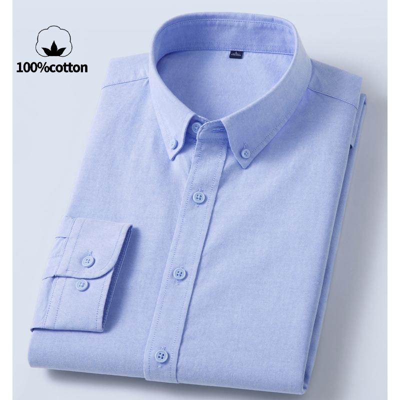 Chemise Oxford 100 % coton pou - Mandarin Collar Formal Shirt Slim Fit avis et prix
