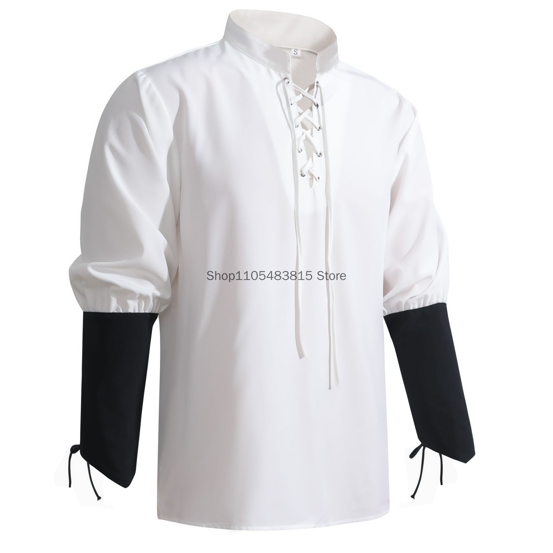 Chemise de pirate pour homme - - Medieval Gothic Lace Up Pirate Shirt avis et prix