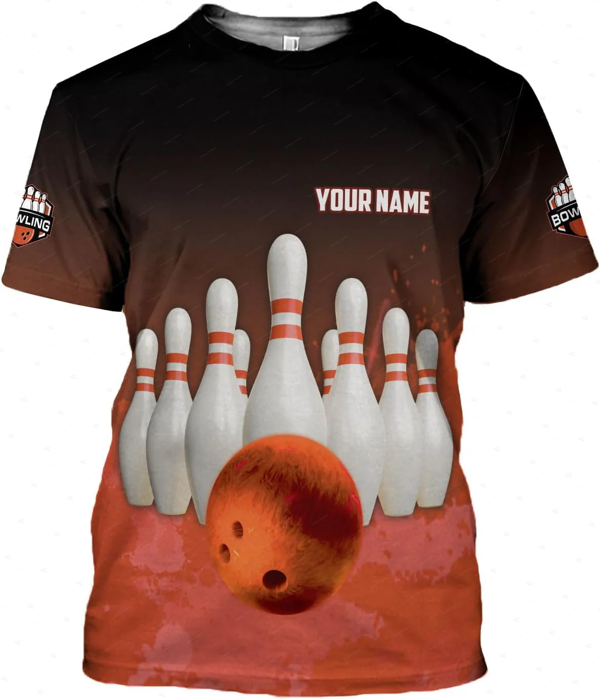 Nom personnalisé dégradé Bowli - Short Sleeve Bowling Shirt Retro avis et prix