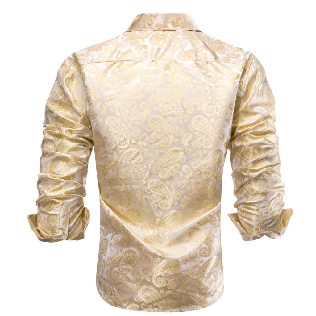 Hi-aught-Chemise habillée à ma - Mens Satin Silk Dress Shirt avis et prix