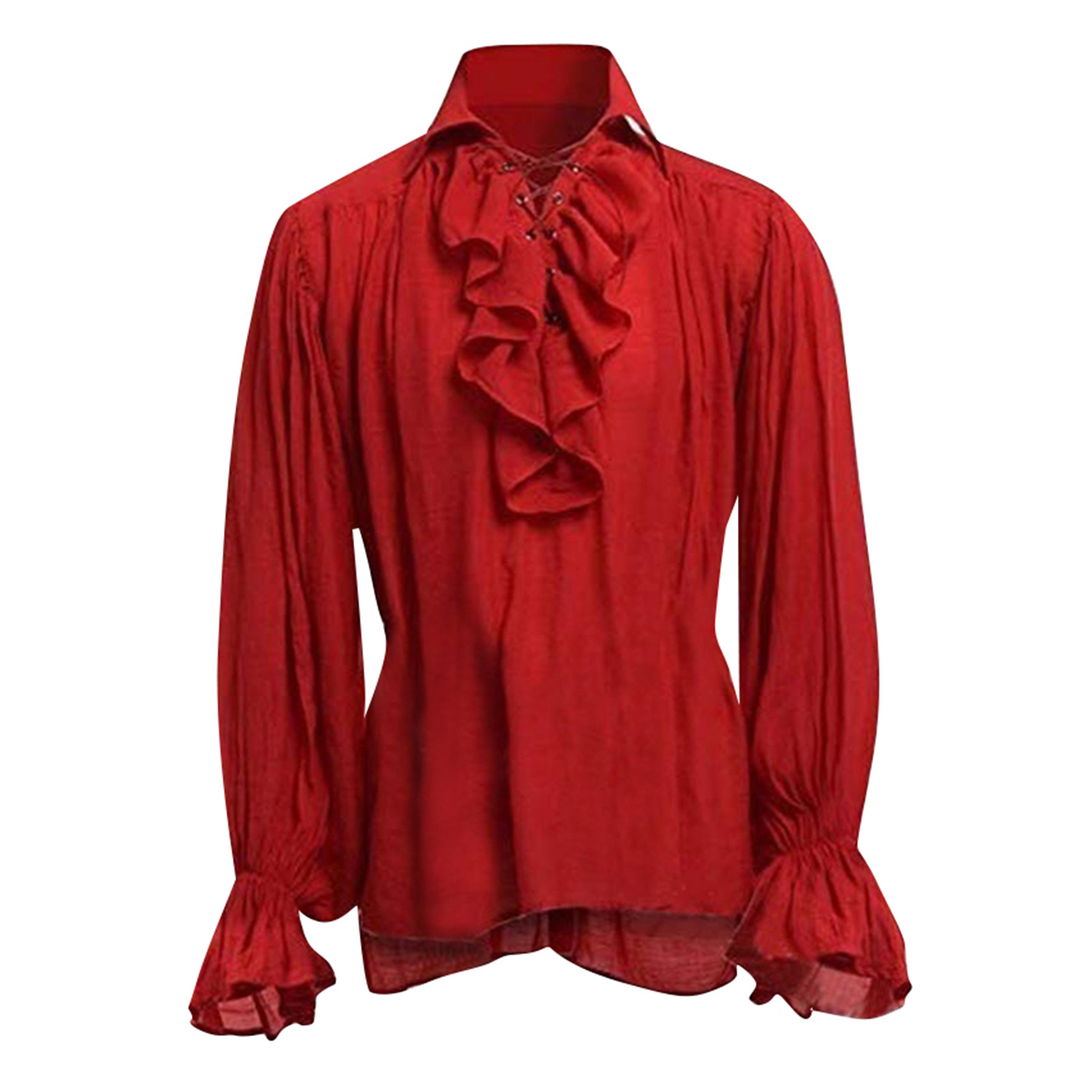 Chemise de Pirate à lacets pou - Medieval Gothic Lace Up Pirate Shirt avis et prix