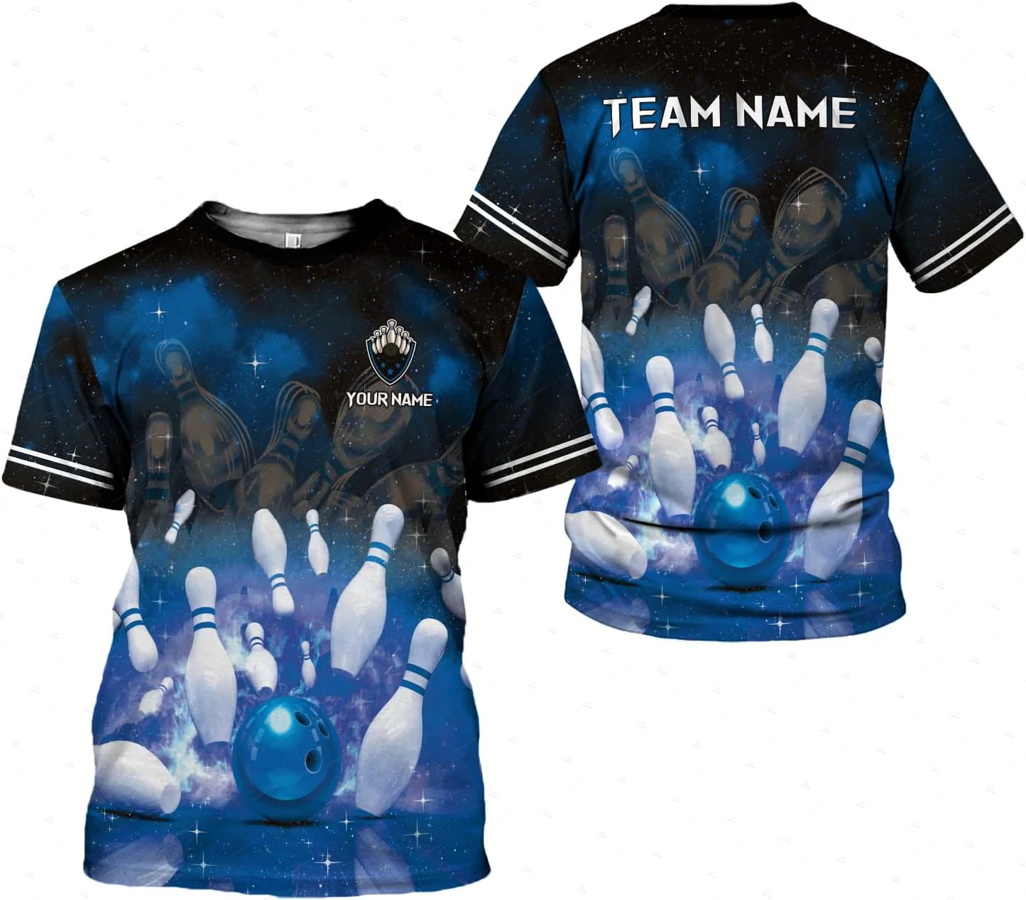 Nom personnalisé dégradé Bowli - Short Sleeve Bowling Shirt Retro avis et prix