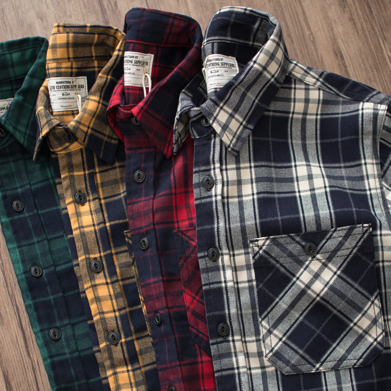 Chemise Cargo à carreaux à rev - Flannel Plaid Shirt Heavy Weight avis et prix
