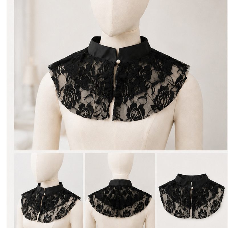 Élégant col amovible en dentel - Shirts avis et prix