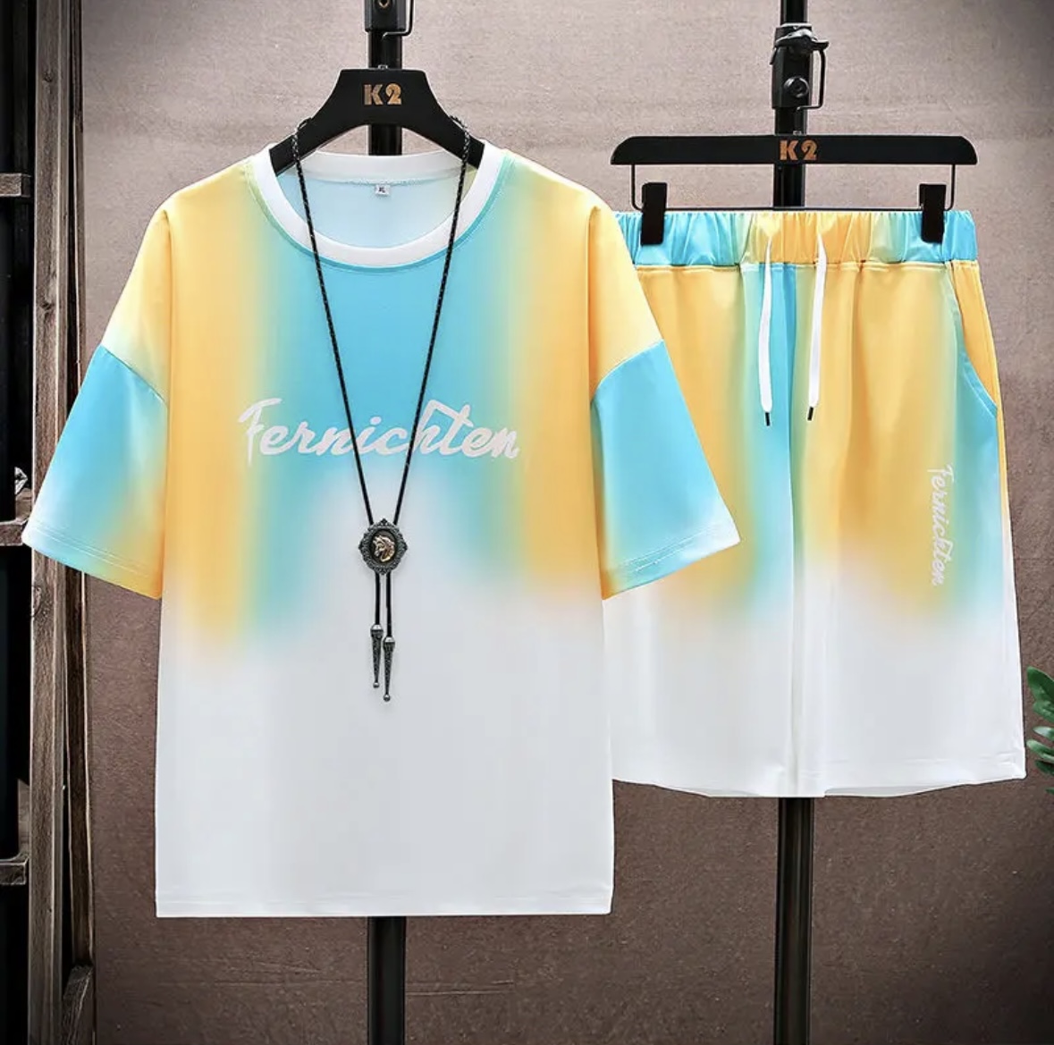 Nouvel ensemble d'été en soie  - Shirts avis et prix