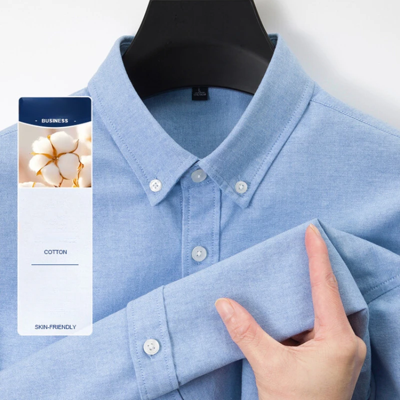 Nouvelle chemise Oxford pour h - Oxford Cotton Casual Shirt Business avis et prix
